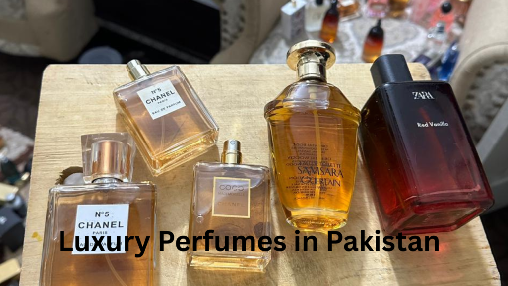 Luxury perfumes in Pakistan with high quality designer fragrance bottles of men and women perfume with elegant luxury scent collection and contemporary perfume packaging.
